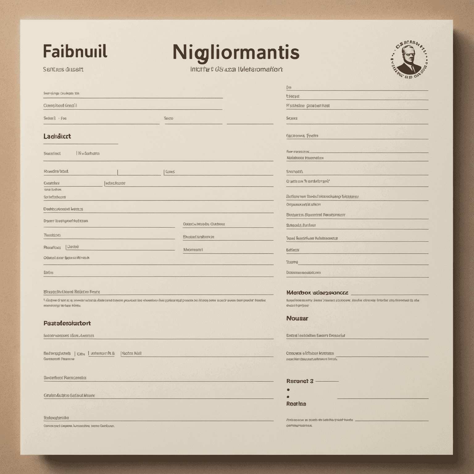 A form with fields for name, address, phone number, and email representing personal information update interface